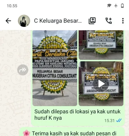 Pengiriman Papan Bunga Duka Gununghalu